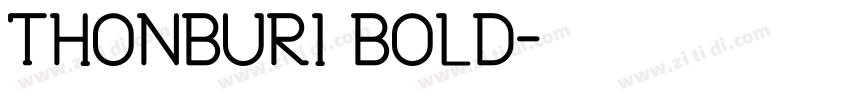 THONBURI BOLD字体转换